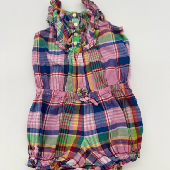 Polo Ralph Lauren Other - Ralph Lauren Baby Girl Multicolor Romper One Piece 6 Months